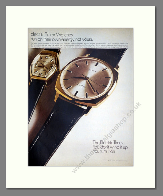 Timex - Electric Watch. Vintage Advert 1967 (ref AD303540)