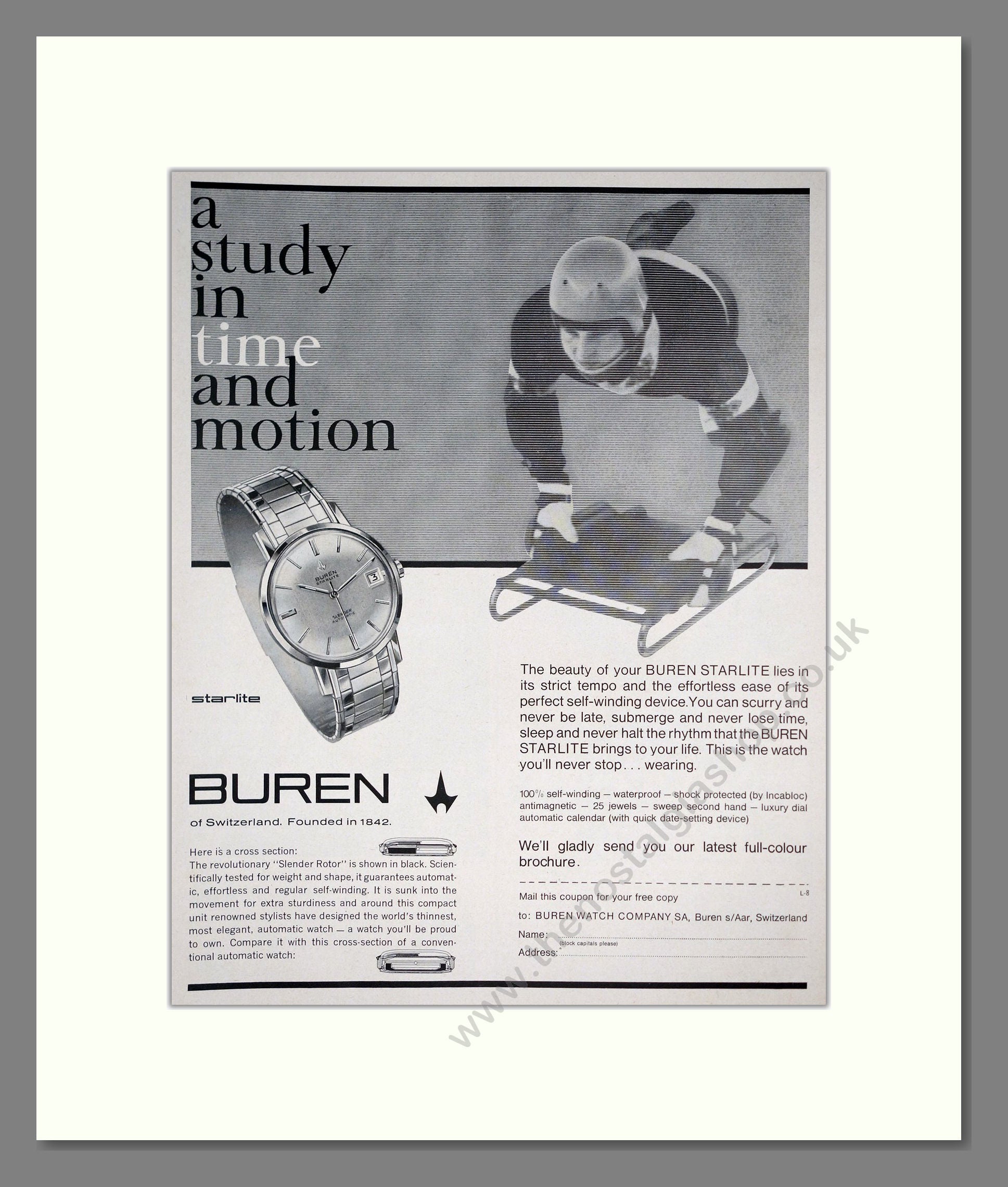 Buren - Starlite. Vintage Advert 1962 (ref AD303556)