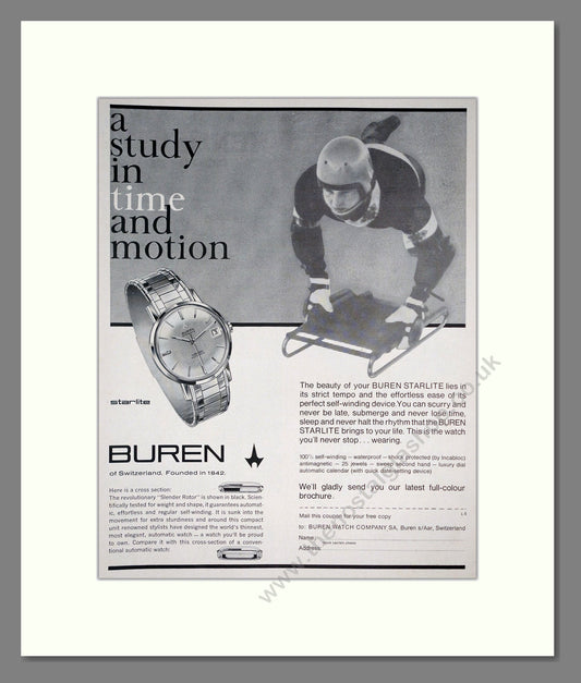 Buren - Starlite. Vintage Advert 1962 (ref AD303556)