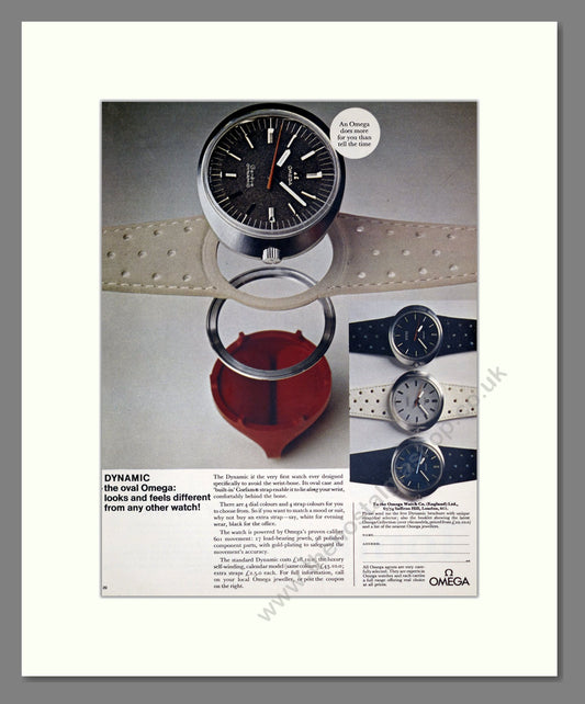 Omega - Dynamic. Vintage Advert 1969 (ref AD303561)