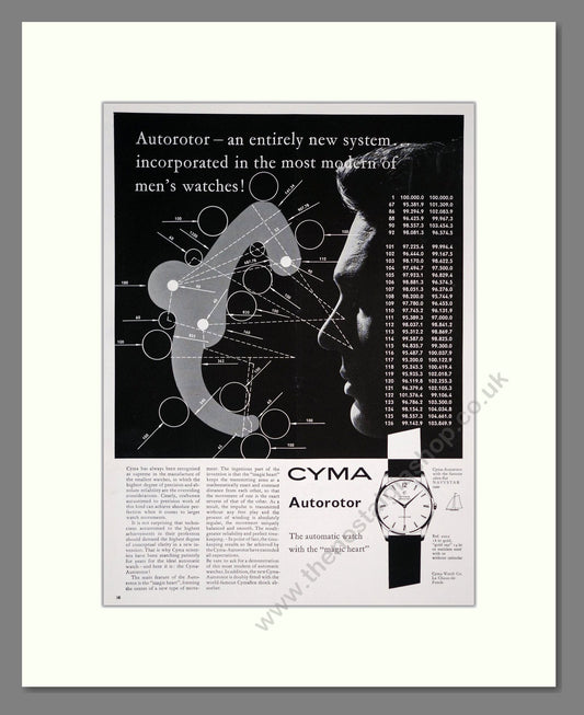 Cyma - Autorotor. Vintage Advert 1965 (ref AD303571)