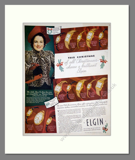 Elgin - Christmas Gifts. Vintage Advert 1939 (ref AD303574)