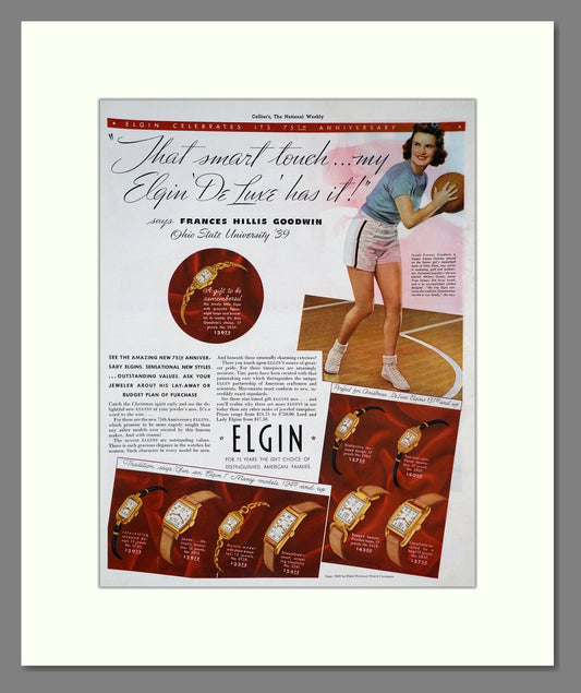 Elgin - De Luxe. Vintage Advert 1939 (ref AD303575)