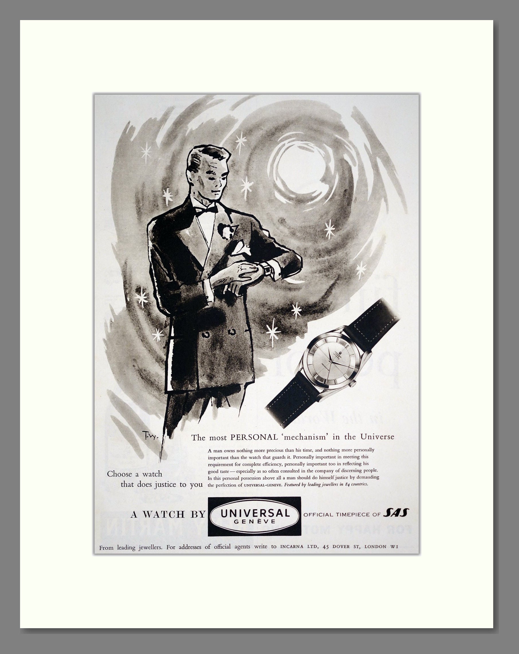Universal - Most Personal Mechanism In The Universe. Vintage Advert 1955 (ref AD303611)
