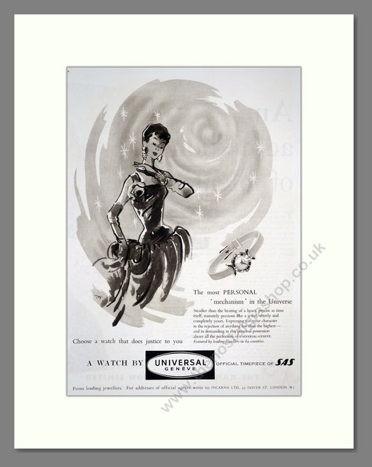 Universal - Most Personal Mechanism In The Universe. Vintage Advert 1956 (ref AD303612)