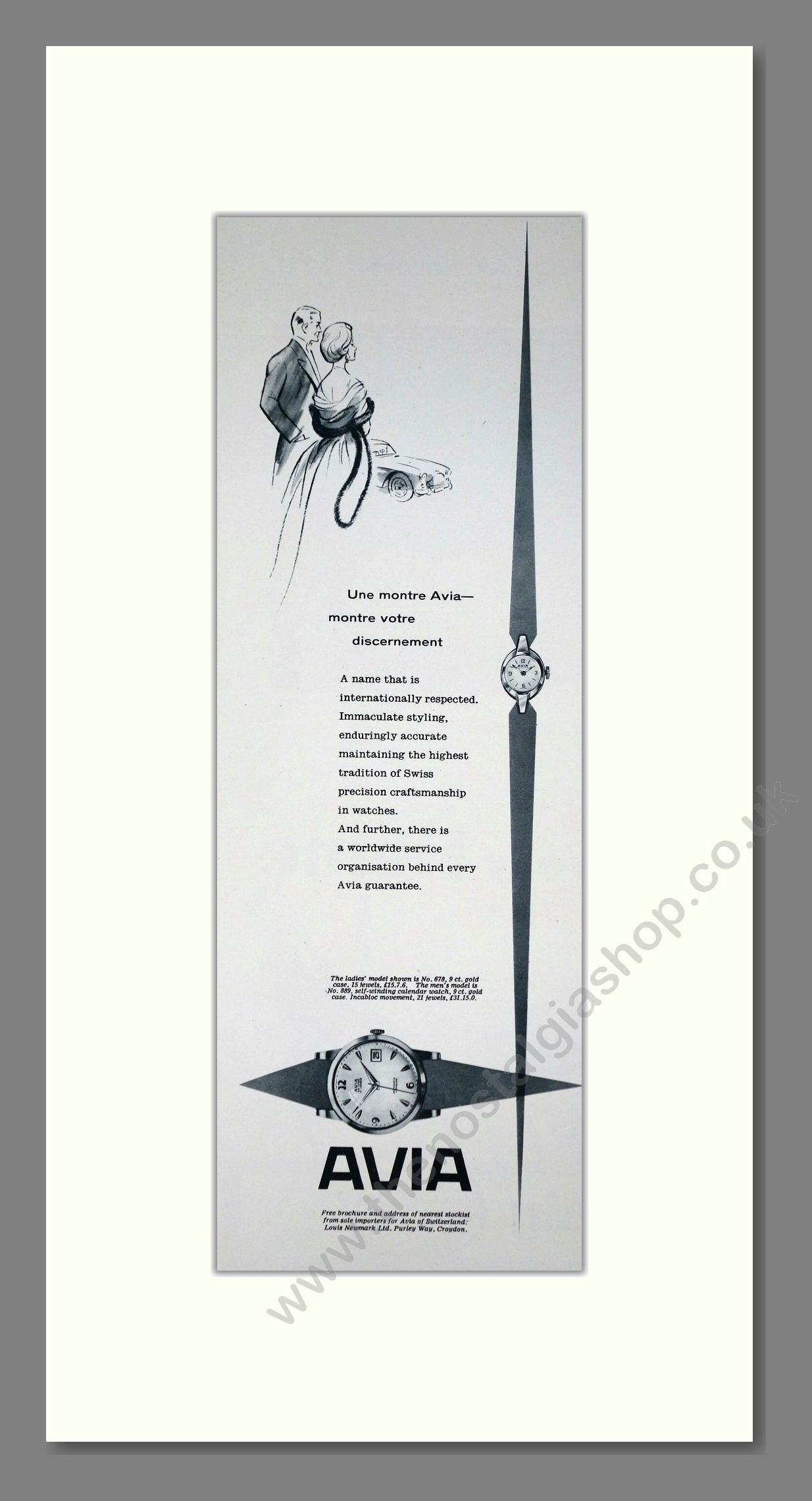 Avia - 678 and 889. Vintage Advert 1960 (ref AD201555)