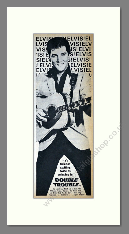 Double Trouble. Elvis Presley. Original Advert 1967 (ref AD400175)