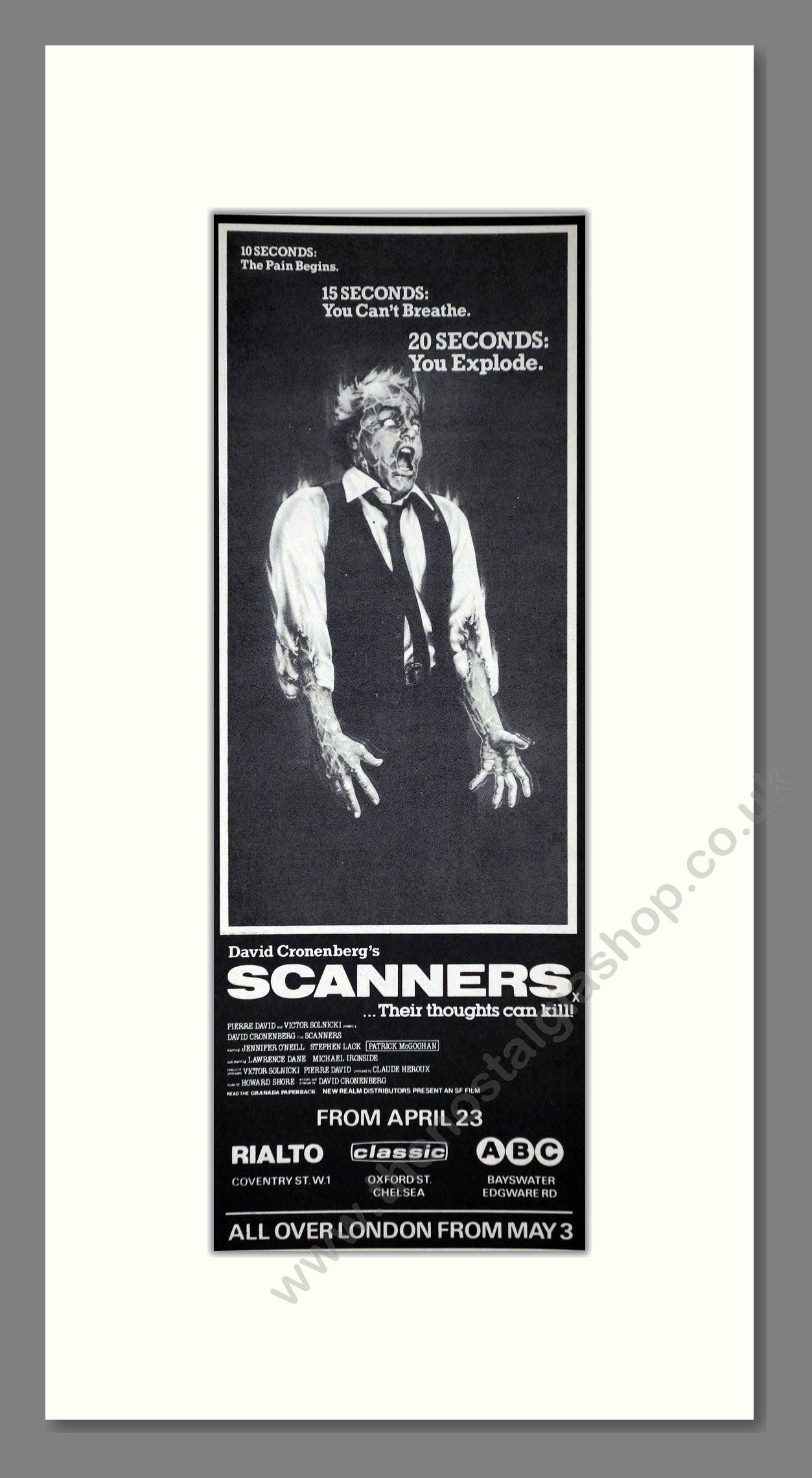 Scanners. Original Advert 1981 (ref AD400202)