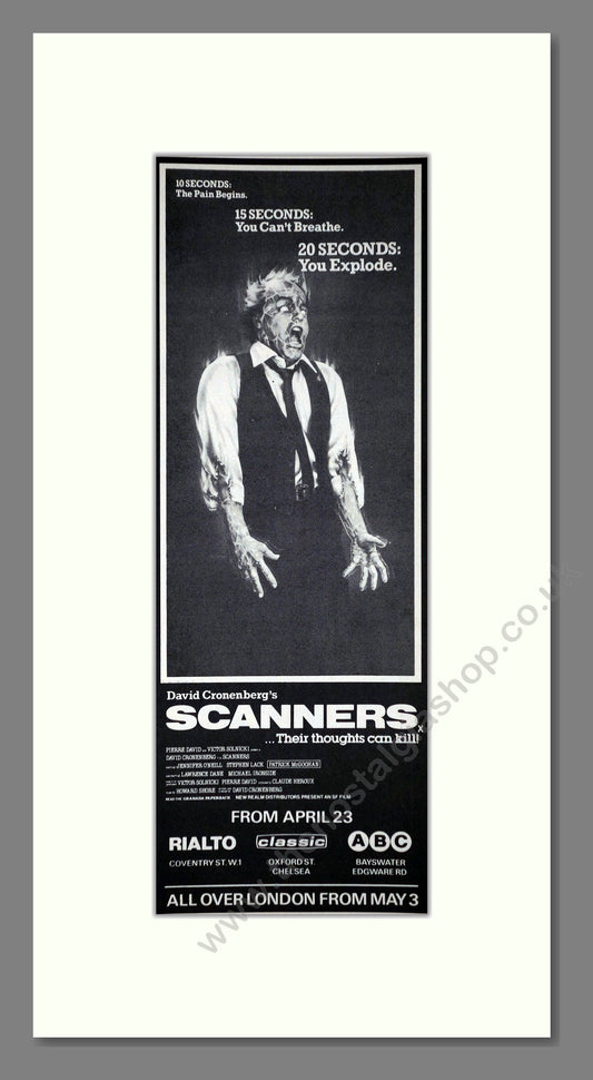 Scanners. Original Advert 1981 (ref AD400202)