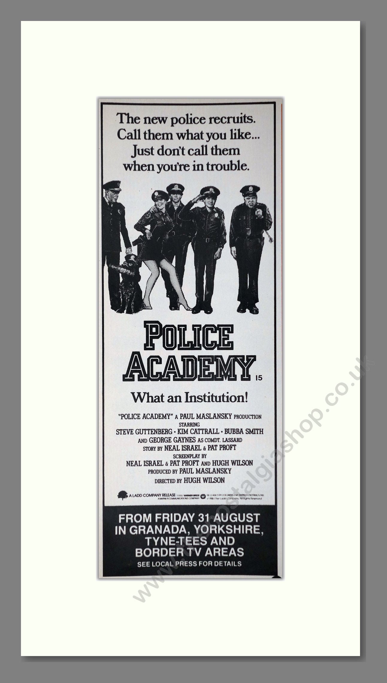 Police Academy. Original Advert 1984 (ref AD400204)