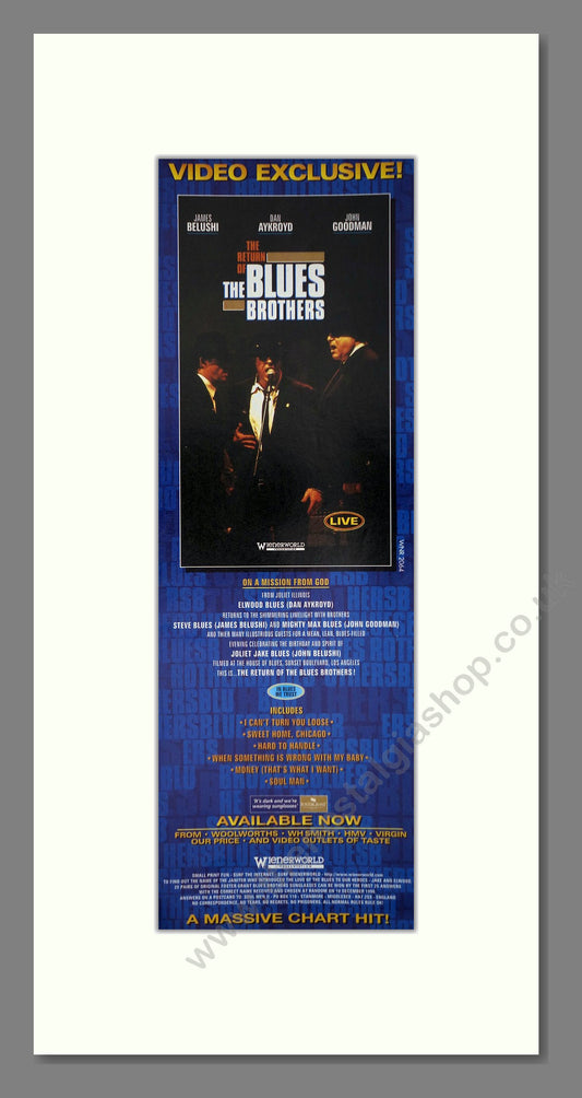 Blues Brothers. Original Advert 1996 (ref AD400207)