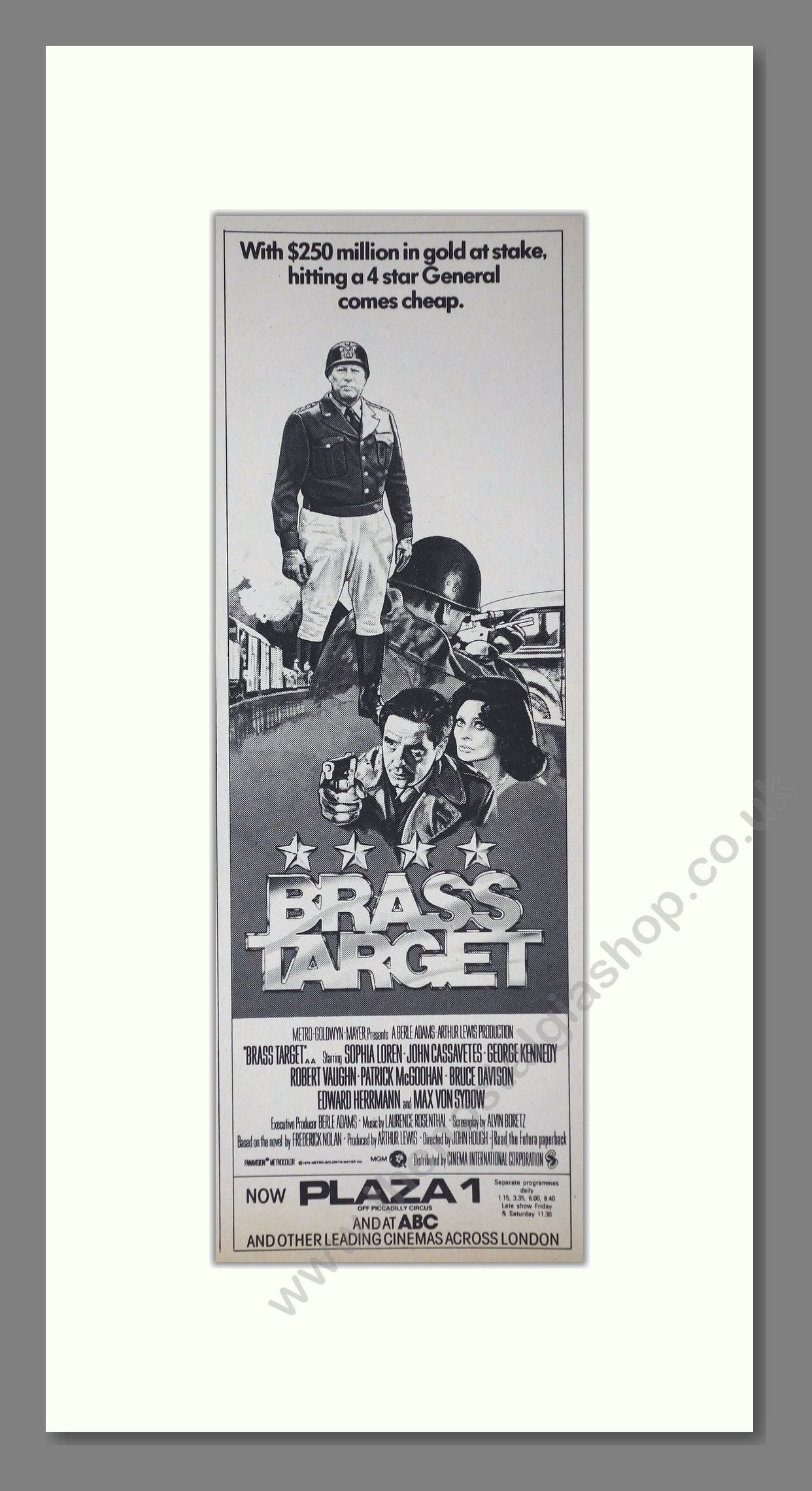 Brass Target. Original Advert 1979 (ref AD400212)