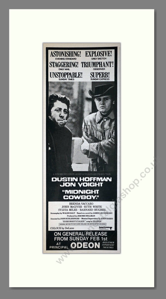 Midnight Cowboy. Original Advert 1970 (ref AD400216)