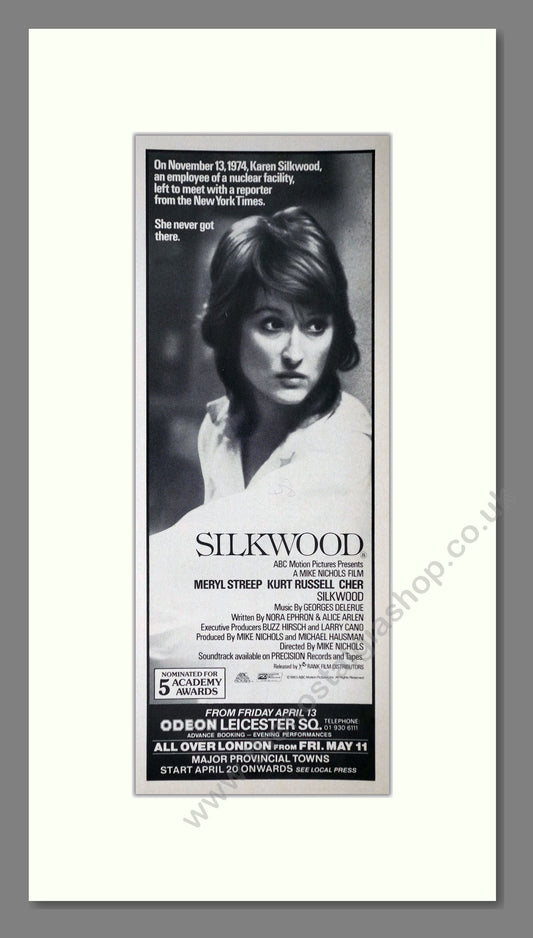 Silkwood. Original Advert 1984 (ref AD400225)