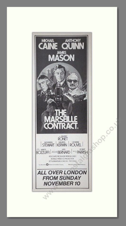 Marseille Contract (The). Original Advert 1974 (ref AD400265)