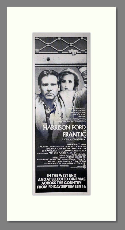 Frantic. Original Advert 1988 (ref AD400273)