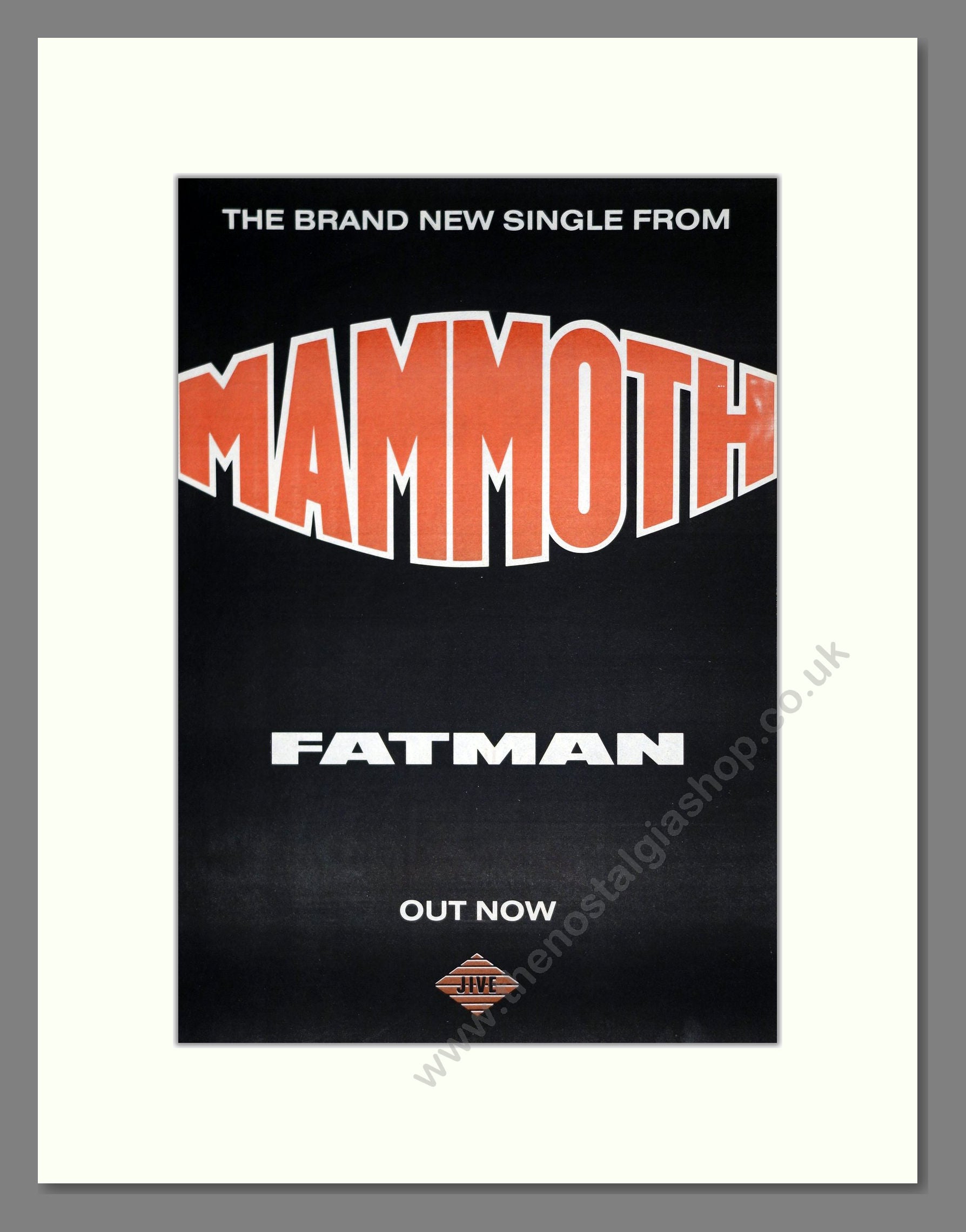 Mammoth - Fatman. Vintage Advert 1987 (ref AD20809)
