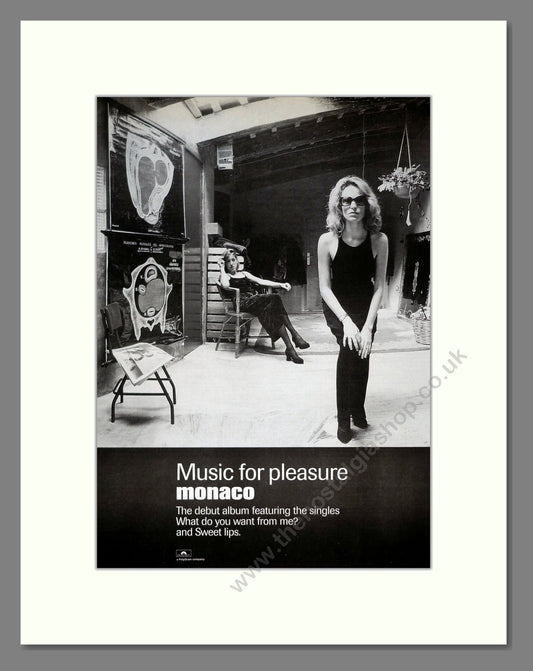 Monaco - Music For Pleasure. Vintage Advert 1997 (ref AD20816)