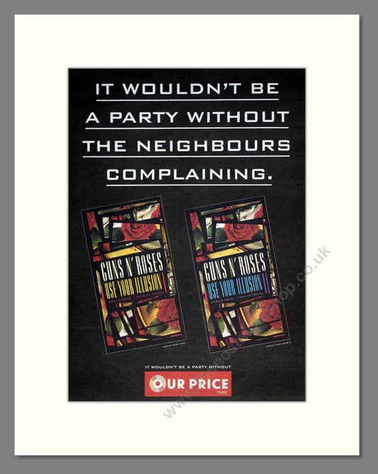 Guns n' Roses - Use Your Illusion. Vintage Advert 1992 (ref AD20819)