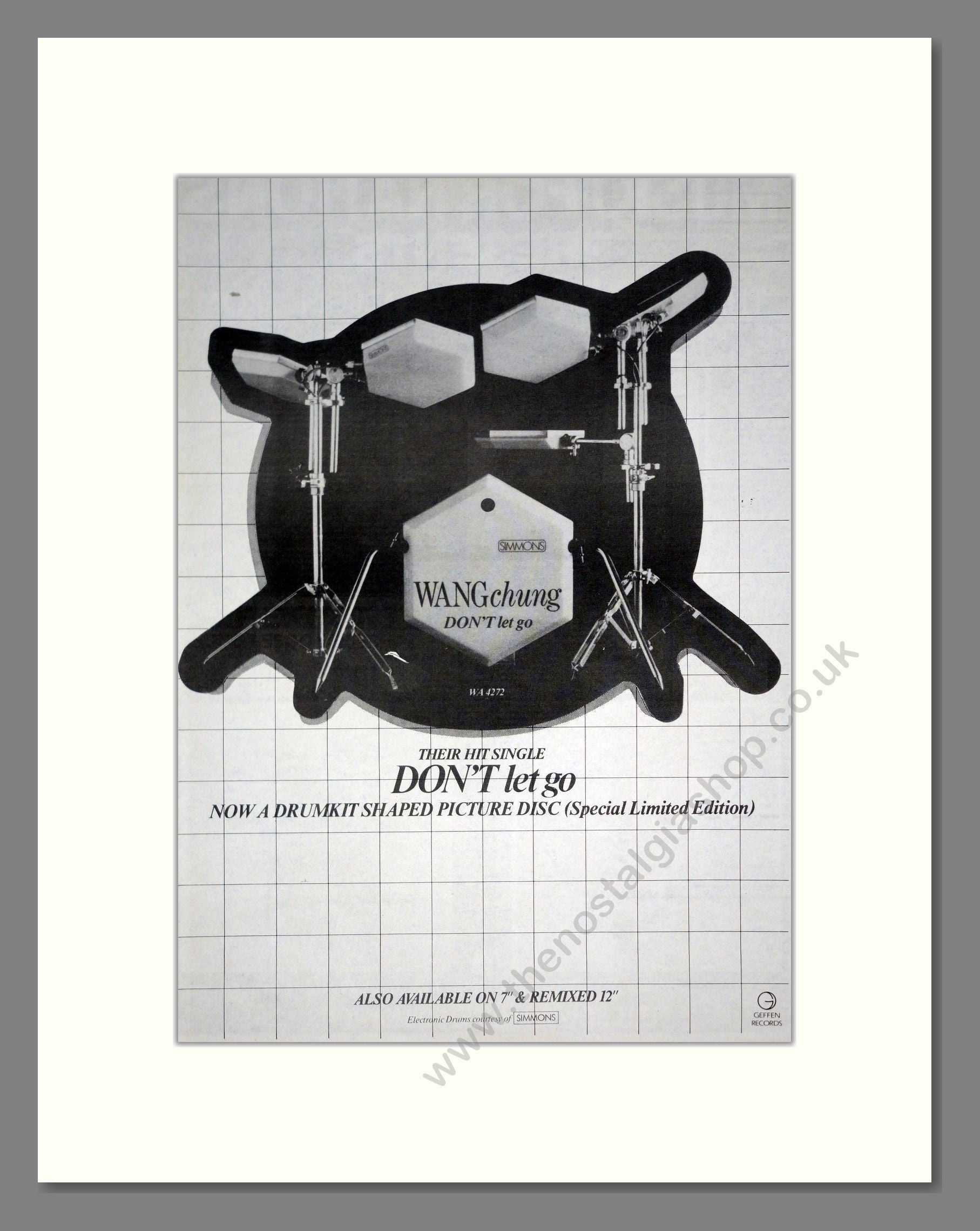 Wang Chung - Don't Let Go. Vintage Advert 1984 (ref AD20834)