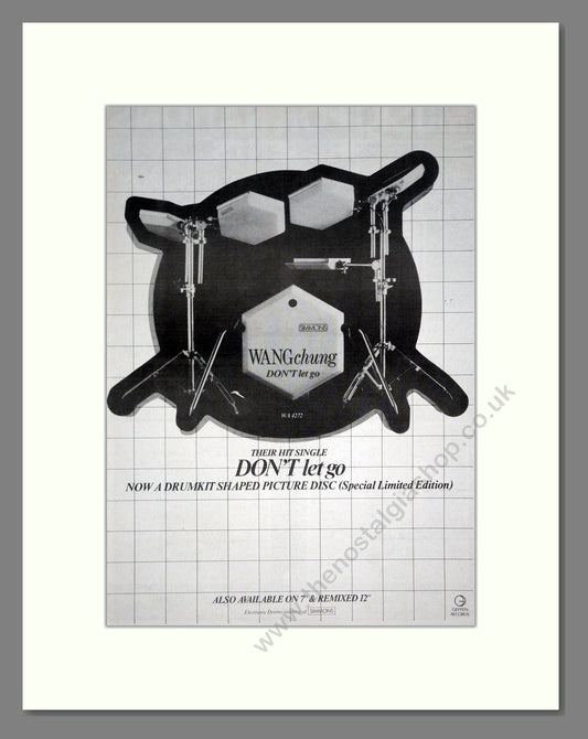 Wang Chung - Don't Let Go. Vintage Advert 1984 (ref AD20834)