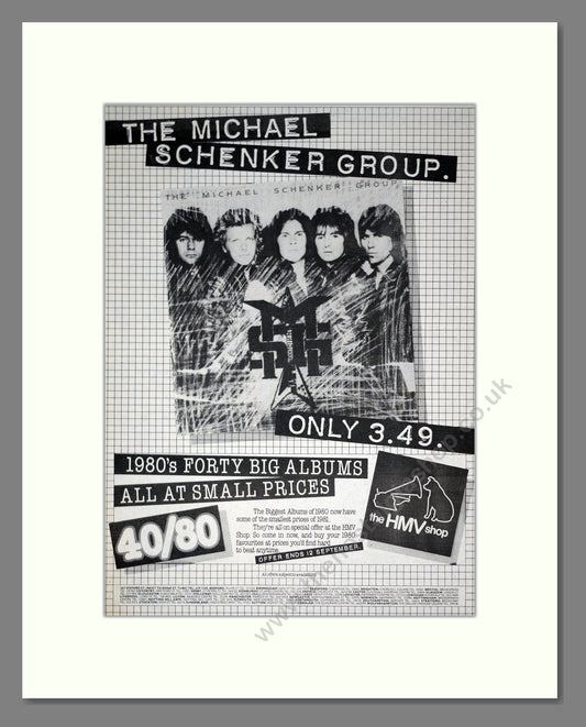 Michael Schenker Group (The) - MSG. Vintage Advert 1981 (ref AD20845)