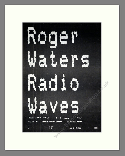 Roger Waters - Radio Waves. Vintage Advert 1987 (ref AD20859)