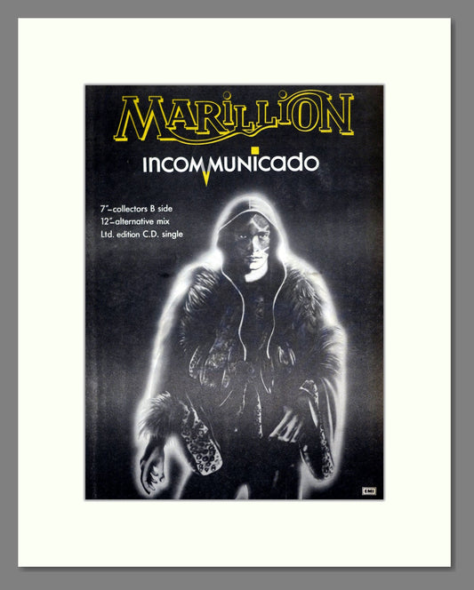 Marillion - Incommunicado. Vintage Advert 1987 (ref AD20864)