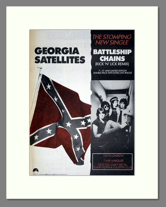 Georgia Satellites - Battleship Chains. Vintage Advert 1987 (ref AD20866)