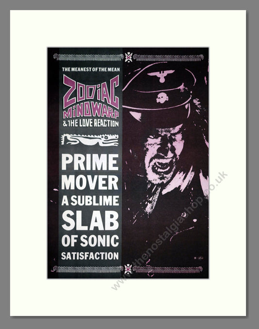 Zodiac Mindwarp - Prime Mover. Vintage Advert 1987 (ref AD20867)