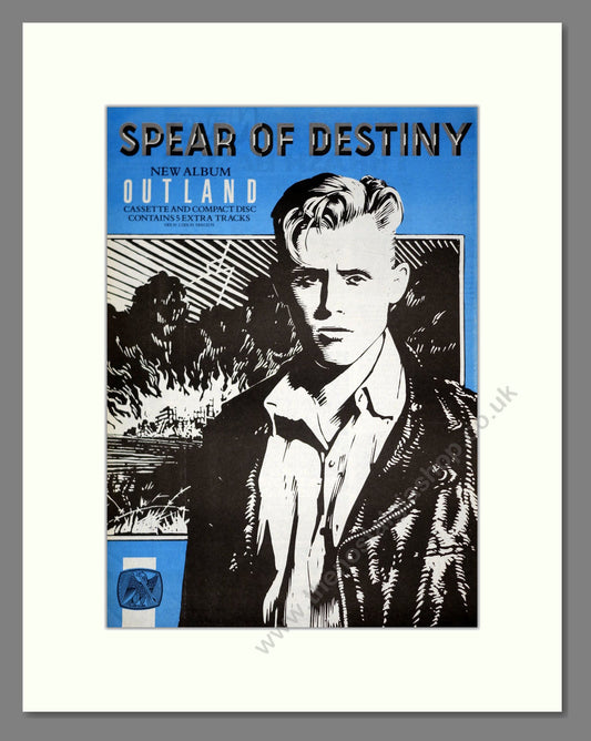 Spear Of Destiny - Outland. Vintage Advert 1987 (ref AD20870)