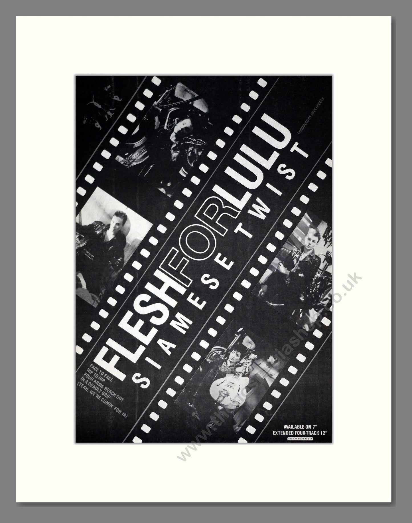 Flesh For Lulu - Siamese Twist. Vintage Advert 1987 (ref AD20871)