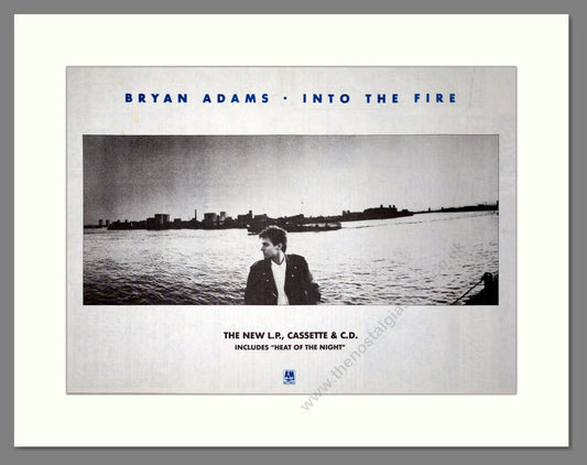 Bryan Adams - Into The Fire. Vintage Advert 1987 (ref AD20877)