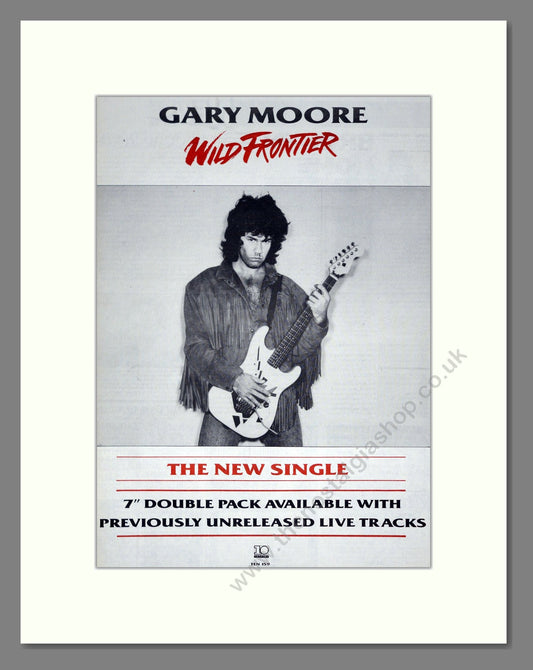 Gary Moore - Wild Frontier. Vintage Advert 1987 (ref AD20882)