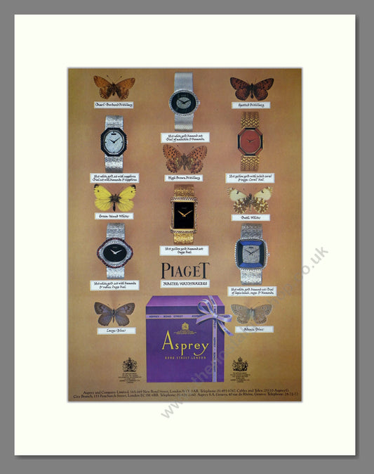 Piaget - Various Watches and Jewellery. Vintage Advert 1979 (ref AD64241)