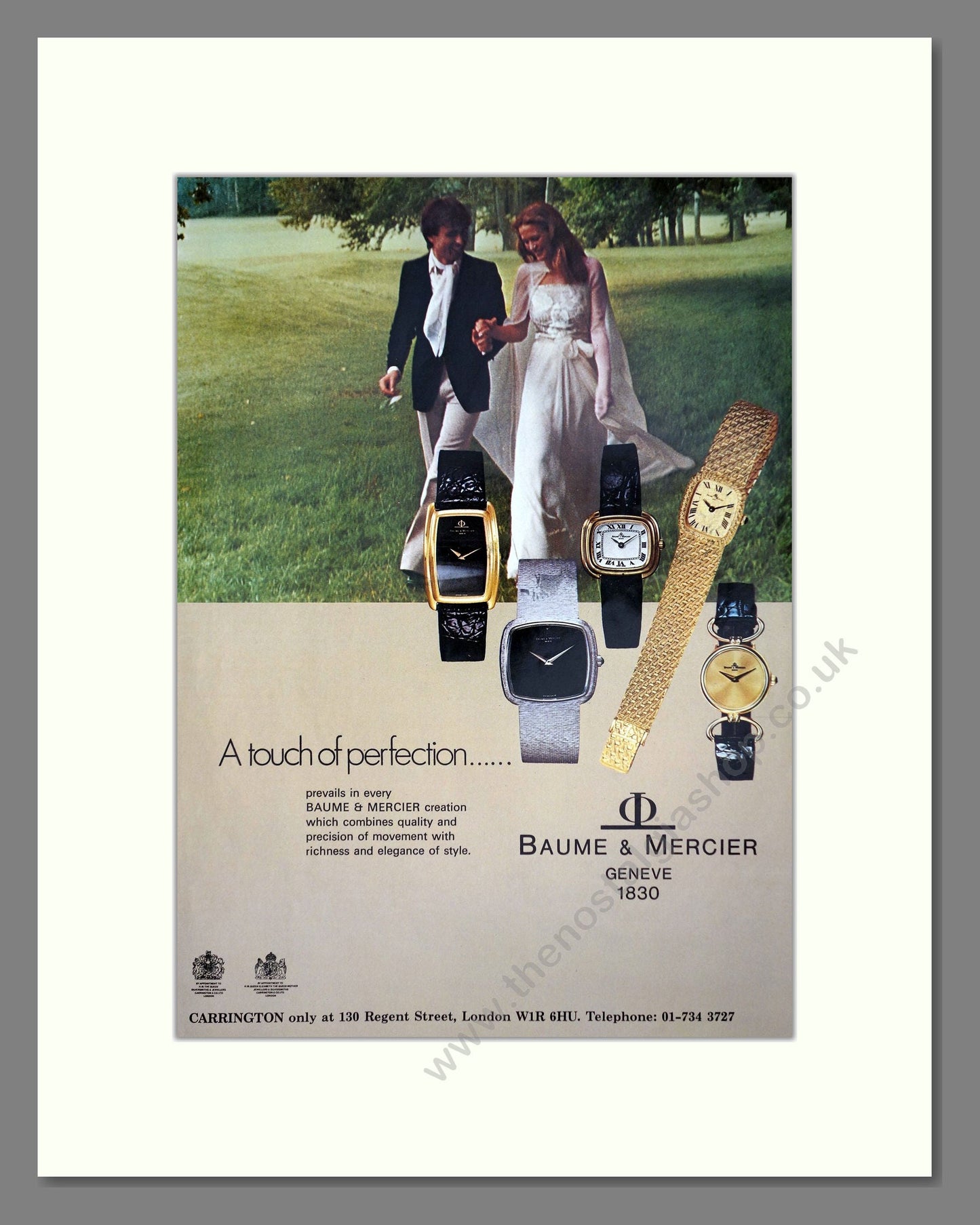 Baume And Mercier - Various Watches. Vintage Advert 1977 (ref AD64243)