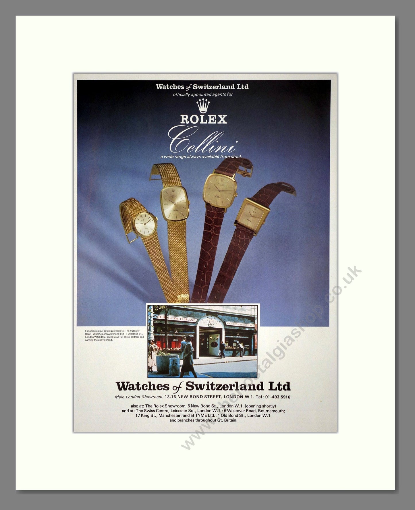 Rolex - Cellini. Vintage Advert 1977 (ref AD64261)