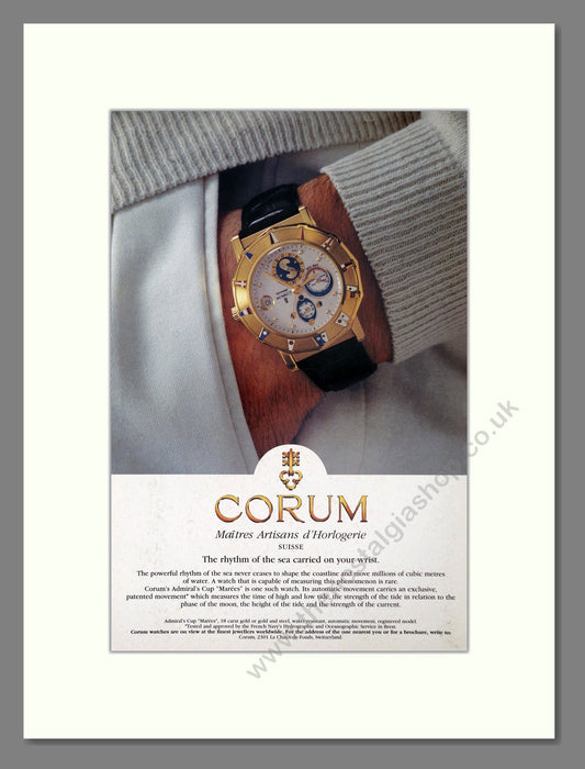 Corum - Marees. Vintage Advert 1995 (ref AD64278)