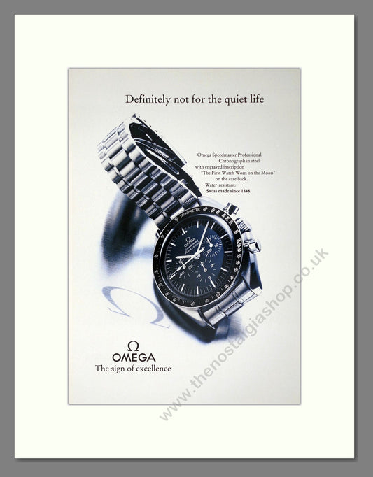 Omega - Speedmaster Professional. Vintage Advert 1992 (ref AD64280)