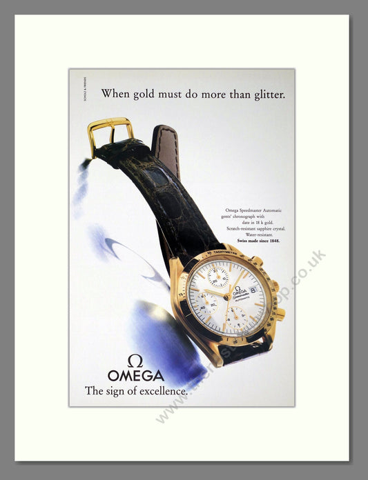 Omega - Speedmaster Automatic. Vintage Advert 1992 (ref AD64281)