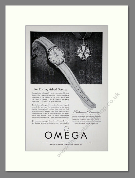 Omega - Globemaster. Vintage Advert 1954 (ref AD64282)