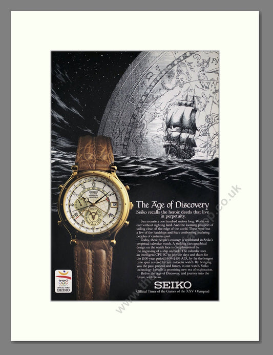Seiko - Perpetual Calendar. Vintage Advert 1991 (ref AD64284)