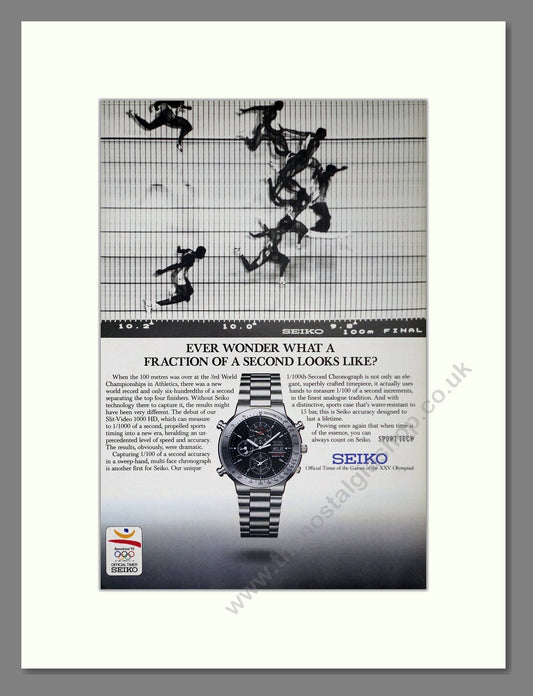 Seiko - Chronograph. Vintage Advert 1992 (ref AD64285)