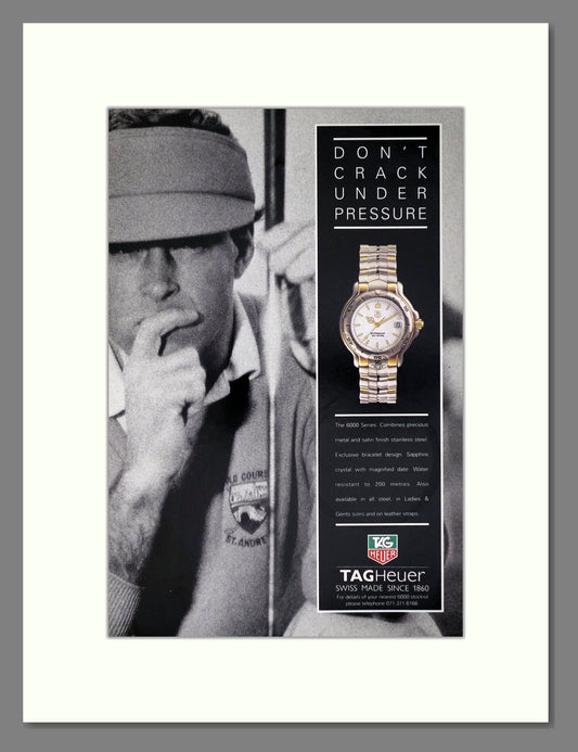 Tag Heuer - 6000 Series. Vintage Advert 1992 (ref AD64286)