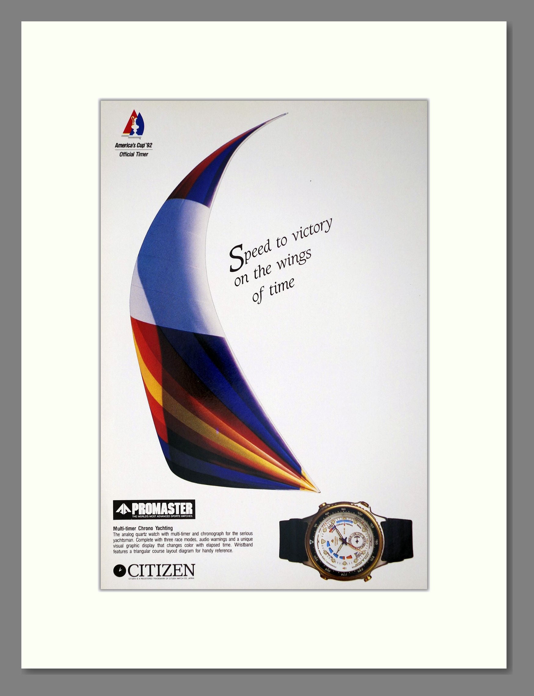 Citizen - Promaster. Vintage Advert 1992 (ref AD64287)