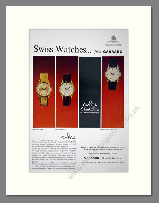 Omega - Constellation. Vintage Advert 1965 (ref AD64298)