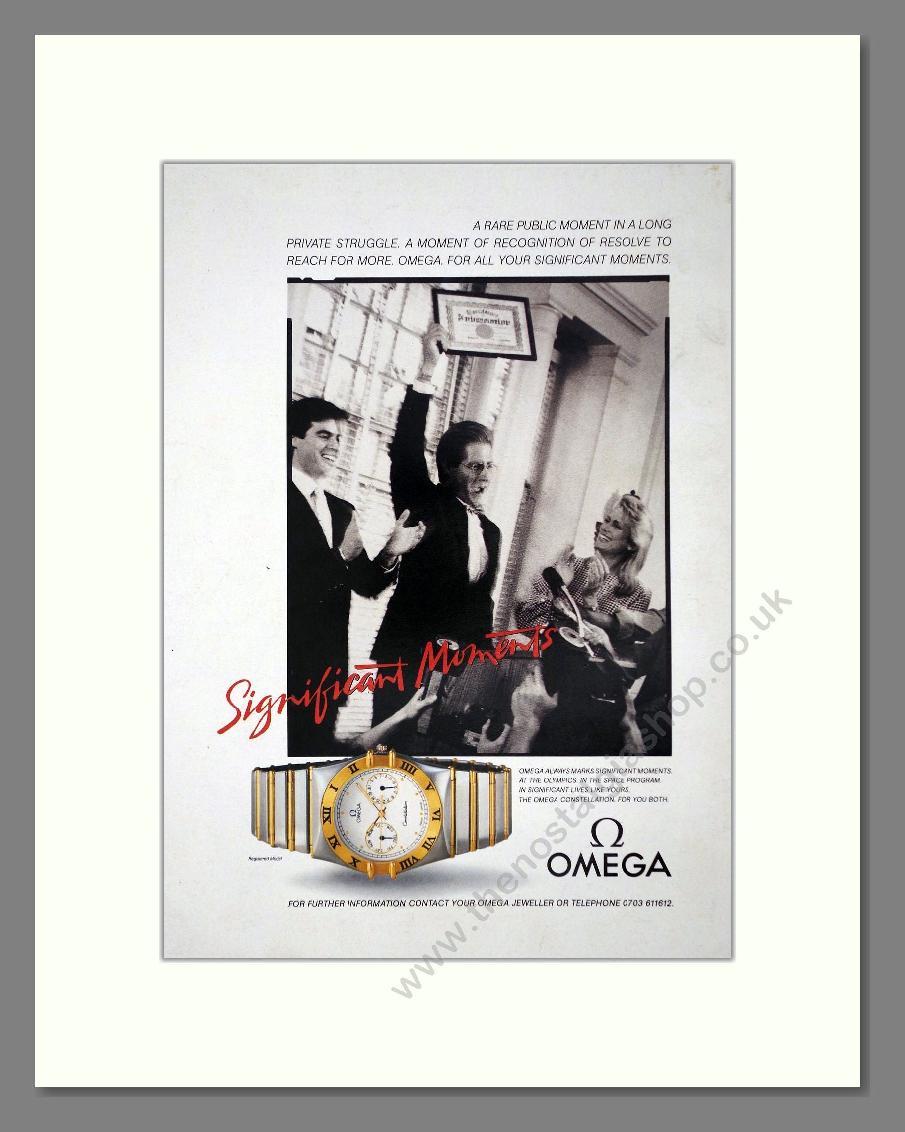 Omega - Constellation. Vintage Advert 1989 (ref AD64300)