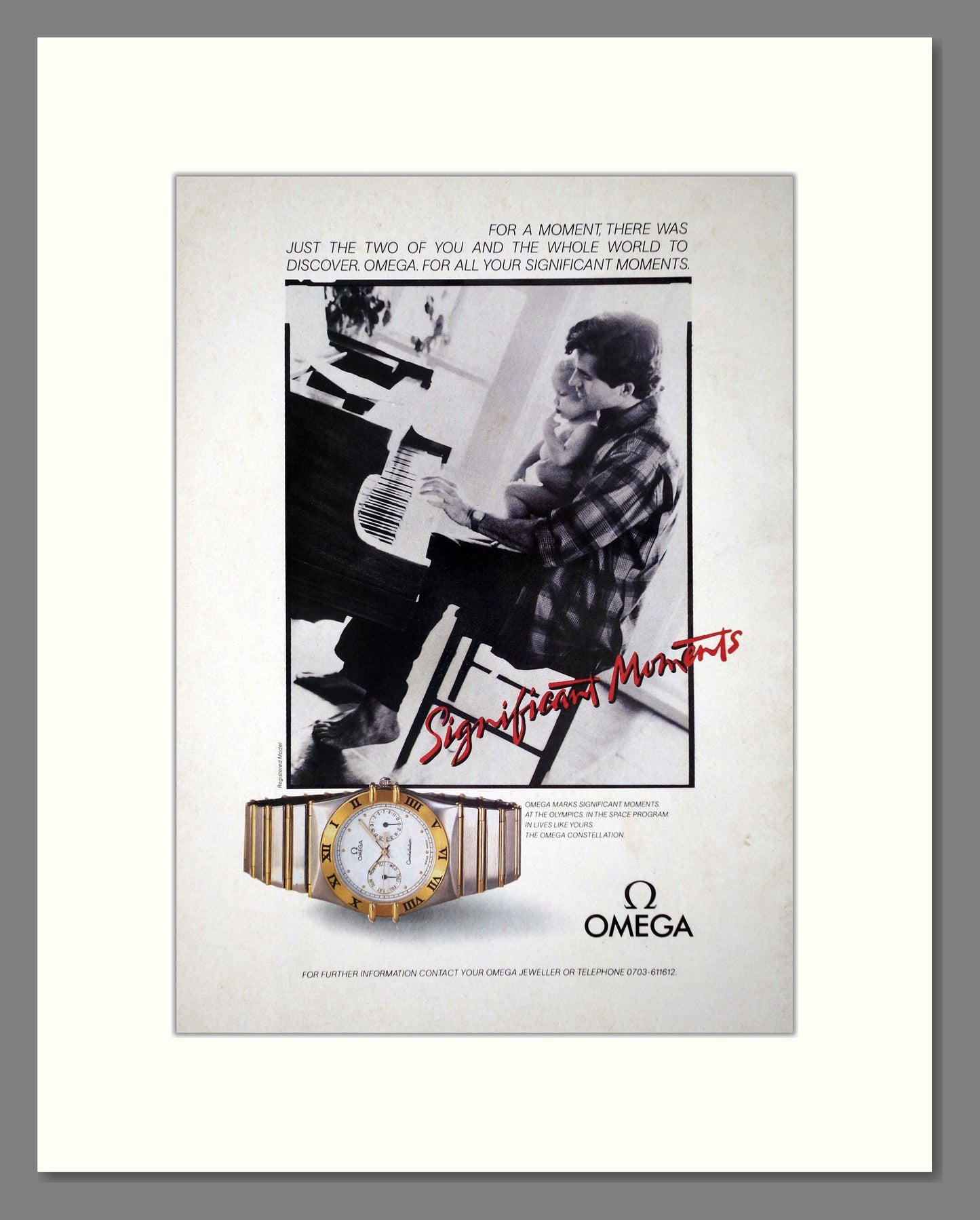 Omega - Constellation. Vintage Advert 1987 (ref AD64305)