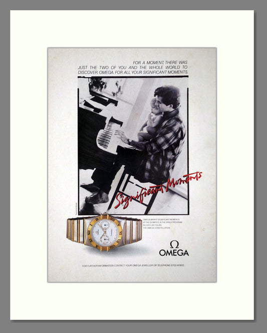 Omega - Constellation. Vintage Advert 1987 (ref AD64305)