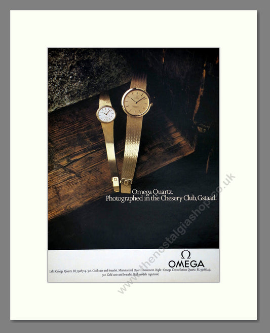 Omega - Quartz Watches. Vintage Advert 1980 (ref AD64307)